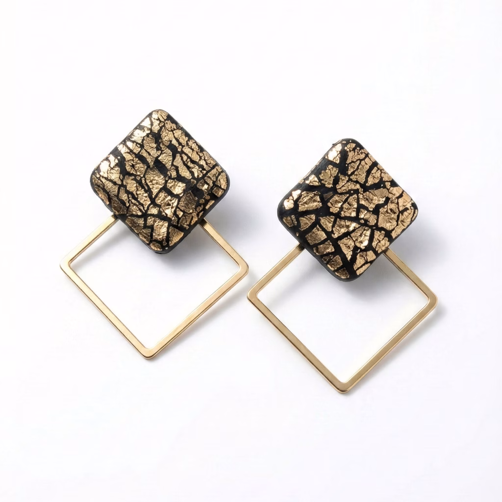 Geo Noir Dorado: Elegancia y Diseño Contemporáneo