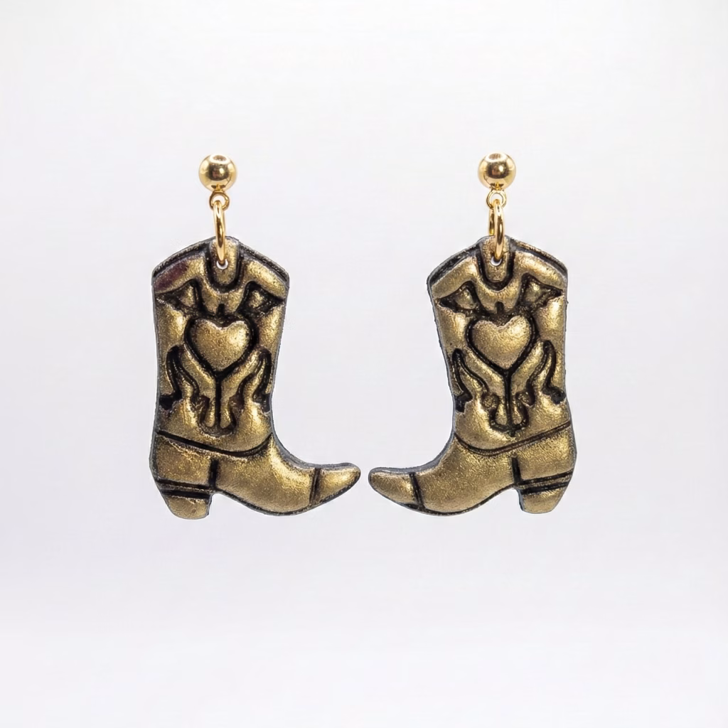 Pendientes Bota Vaquera – Encanto Western