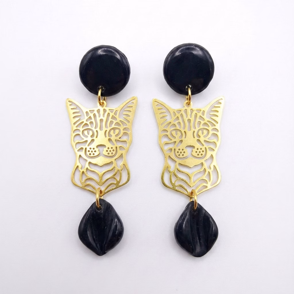 Pendientes Tigre – Originalidad Dorada