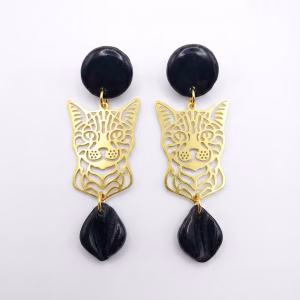 Pendientes Tigre – Originalidad Dorada